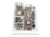 One bedroom floor plan The Mansion_B5